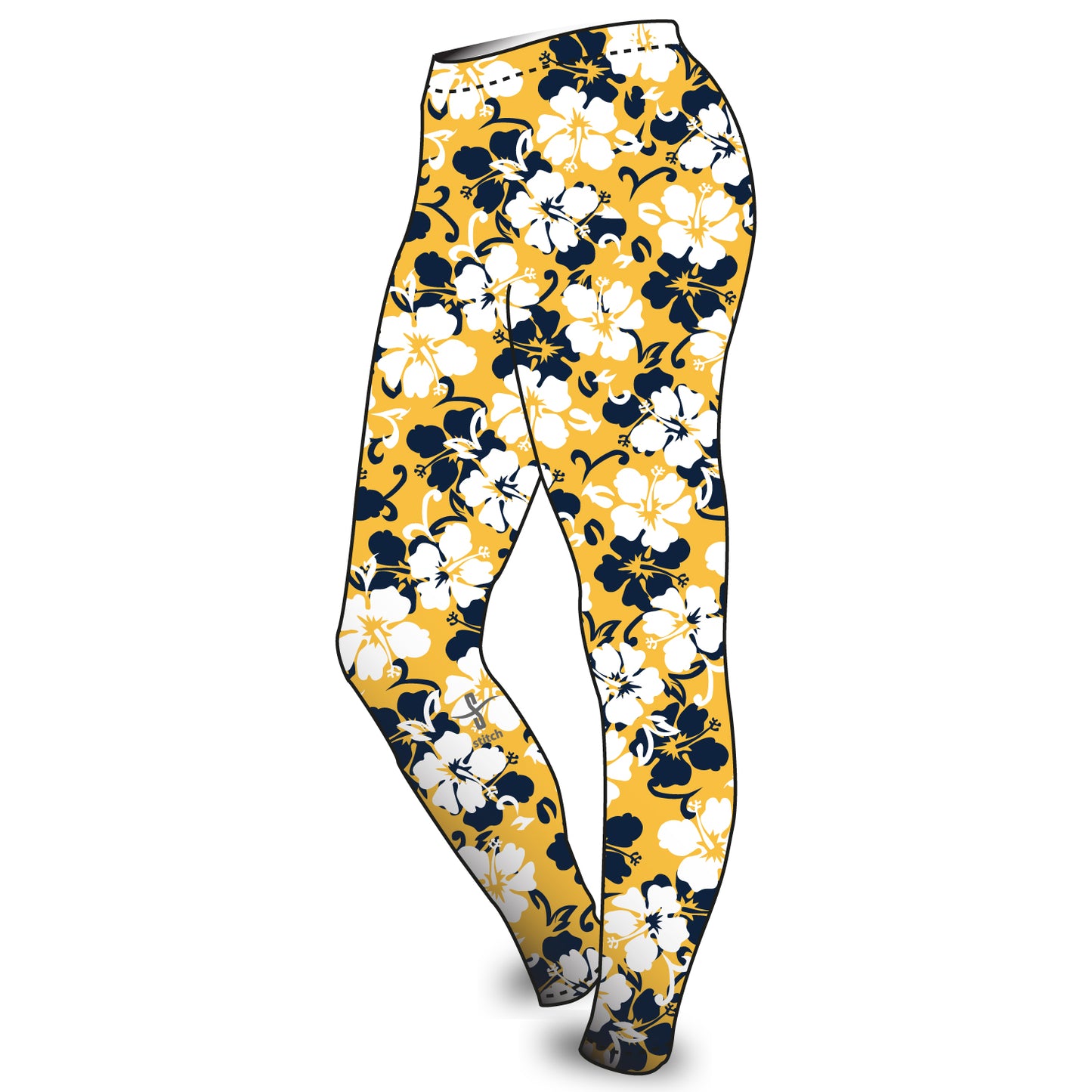 Pendeen Gig Club Hibiscus Leggings