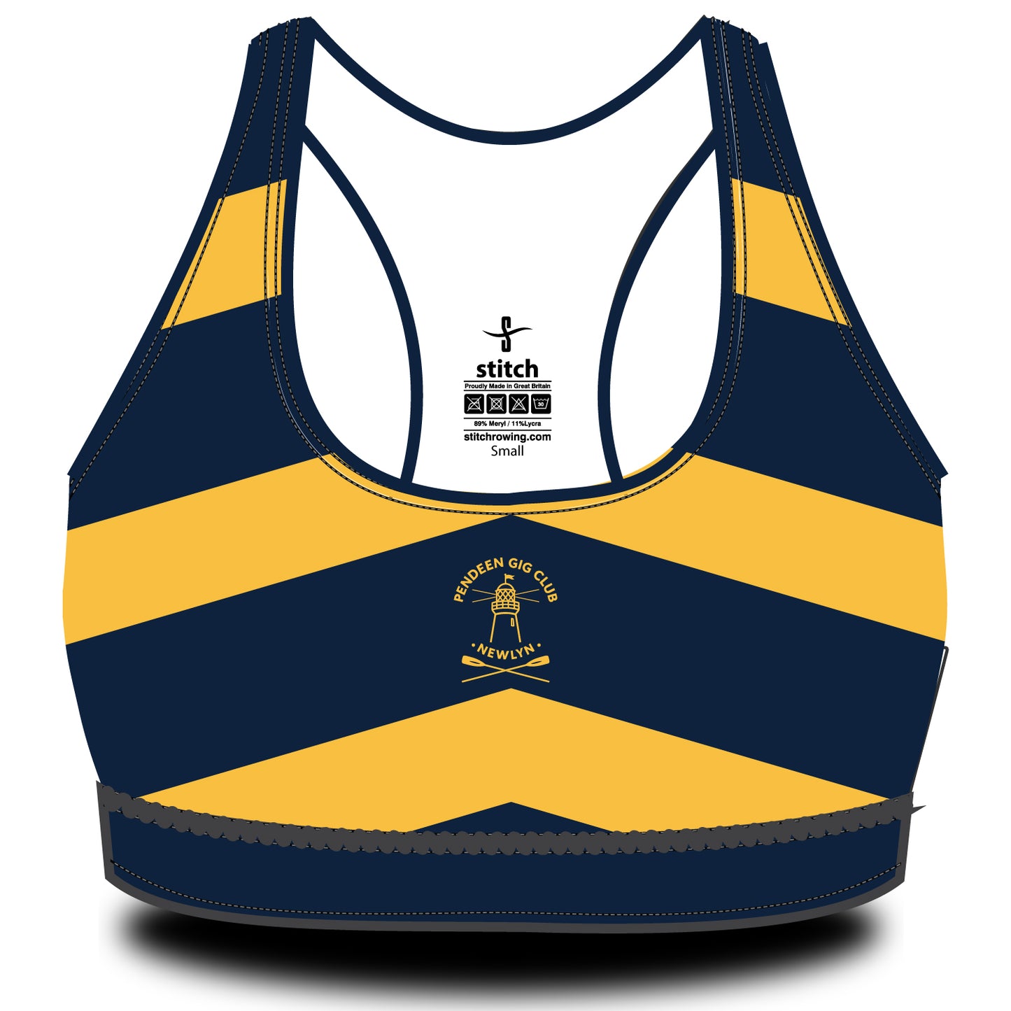 Pendeen Gig Club Chevron Sports Bra