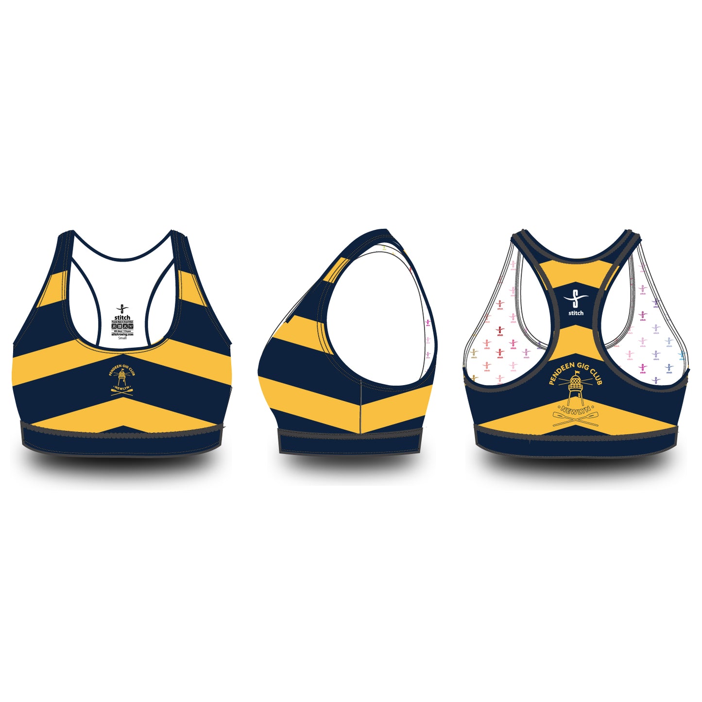 Pendeen Gig Club Chevron Sports Bra
