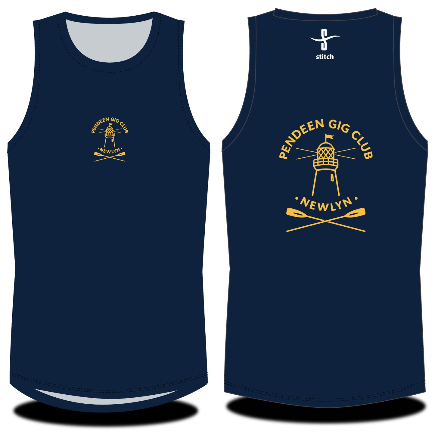Pendeen Gig Club Navy Vest
