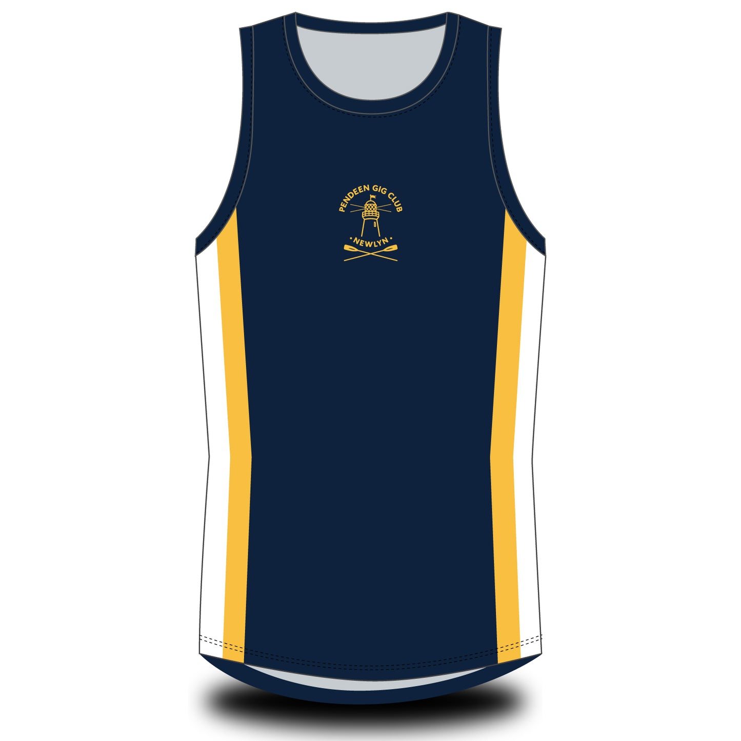 Pendeen Gig Club Side Stripe Vest