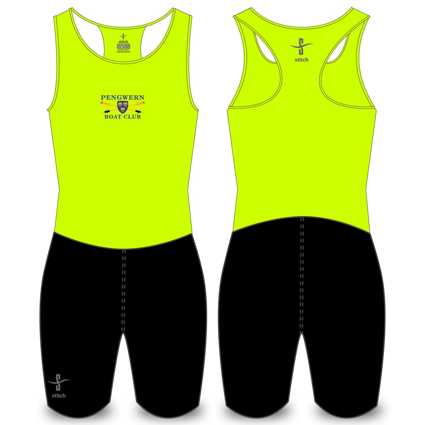 Pengwern Boat Club Fluorescent Yellow AIO