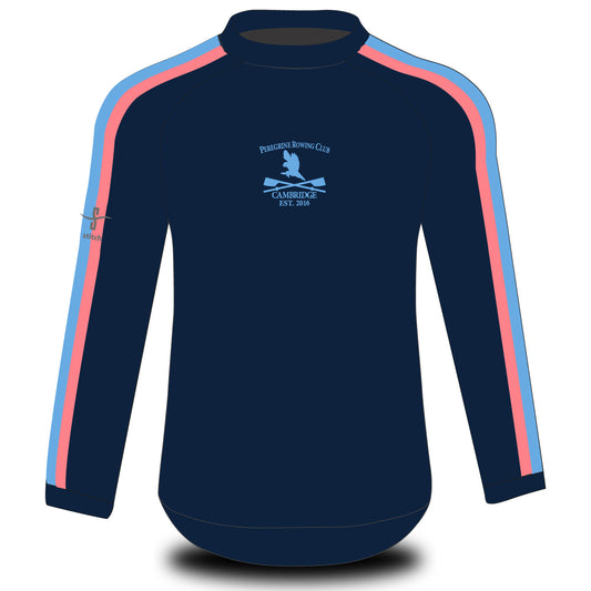 Peregrine Rowing Club Long Sleeve Tech Top Navy RACEWEAR