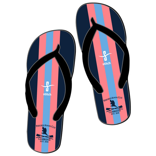 Peregrine Rowing Club Stripped Flip Flops