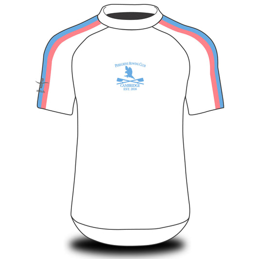 Peregrine Rowing Club Tech Top Short Sleeve White TRAINING-WEAR