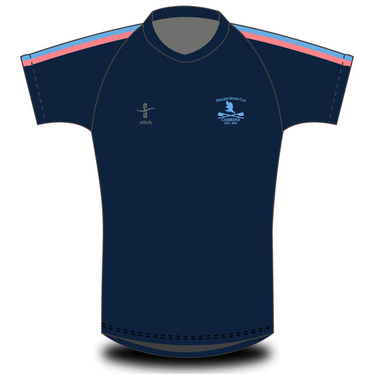 Peregrine Rowing Club Navy Stripe T-shirt