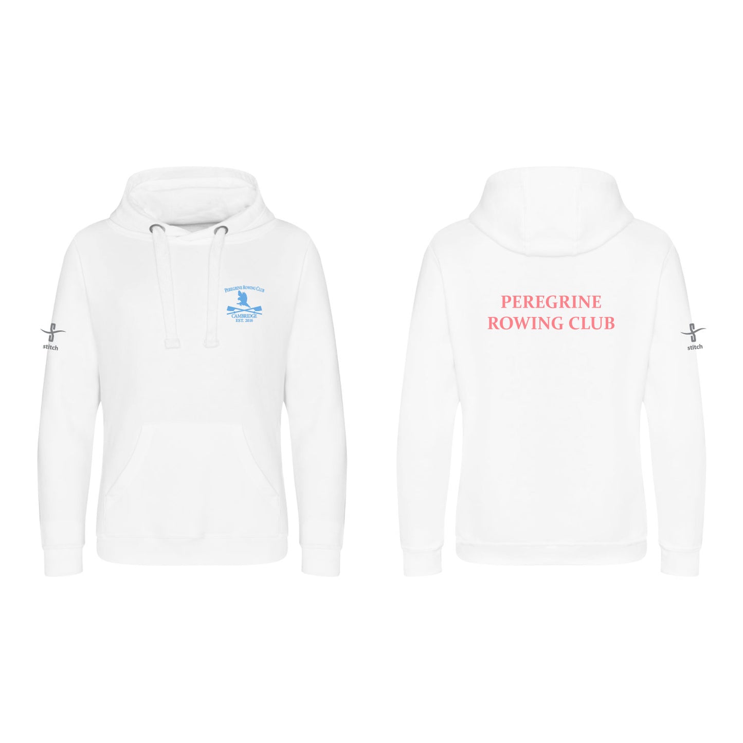 Peregrine Rowing Club White Heavyweight Hoodie TRAINING-WEAR