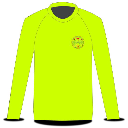 Poole Amateur Rowing Club Fluorescent Yellow Long Sleeve T-Shirt