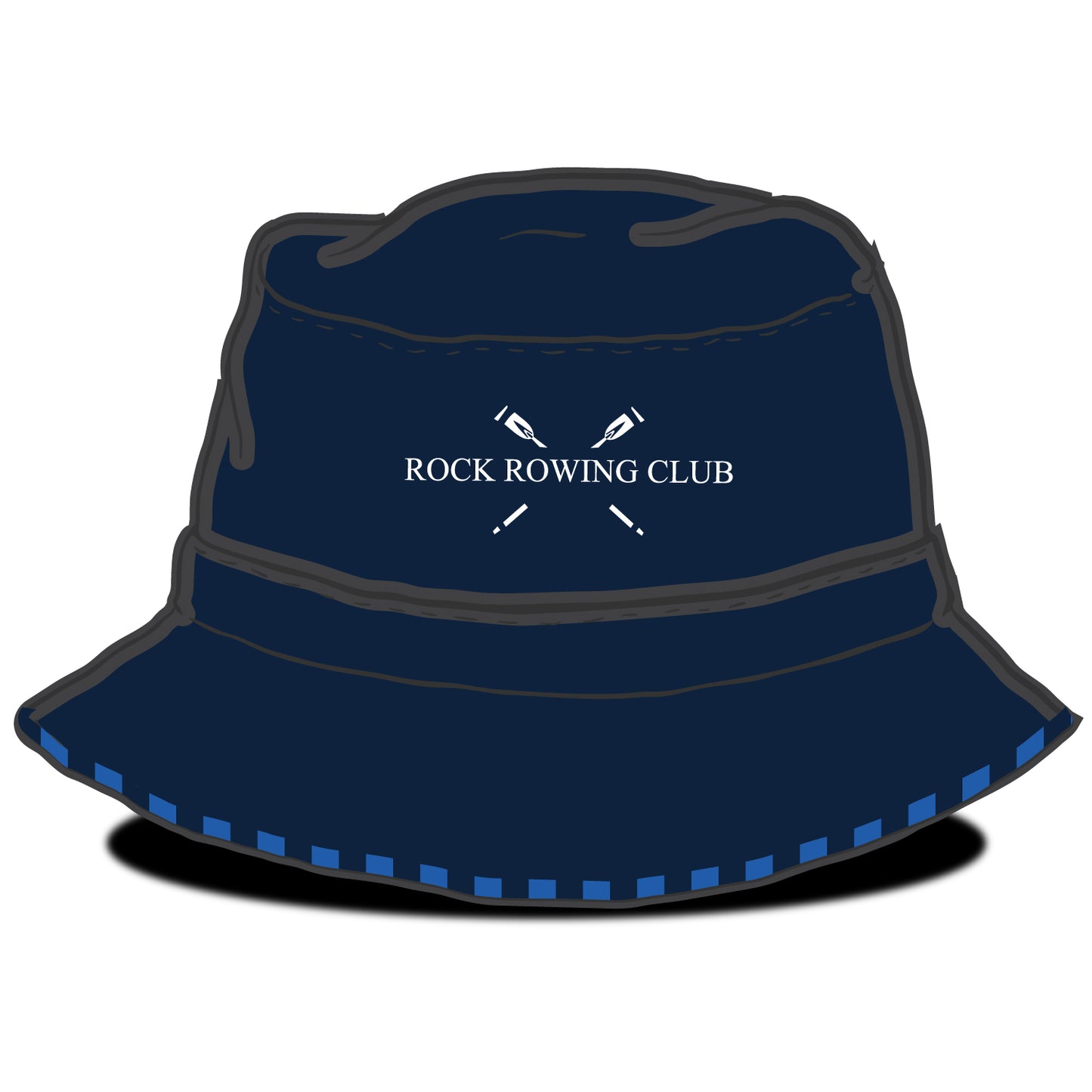 Rock Rowing Club Striped Bucket Hat
