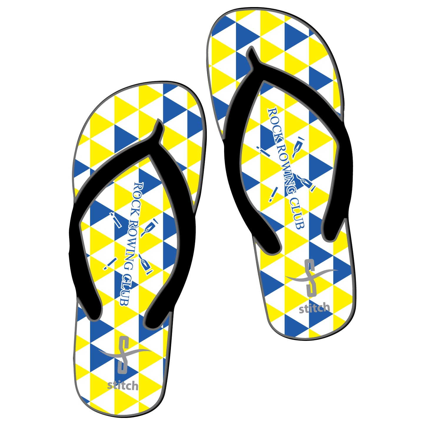 Rock Rowing Club Flip Flops