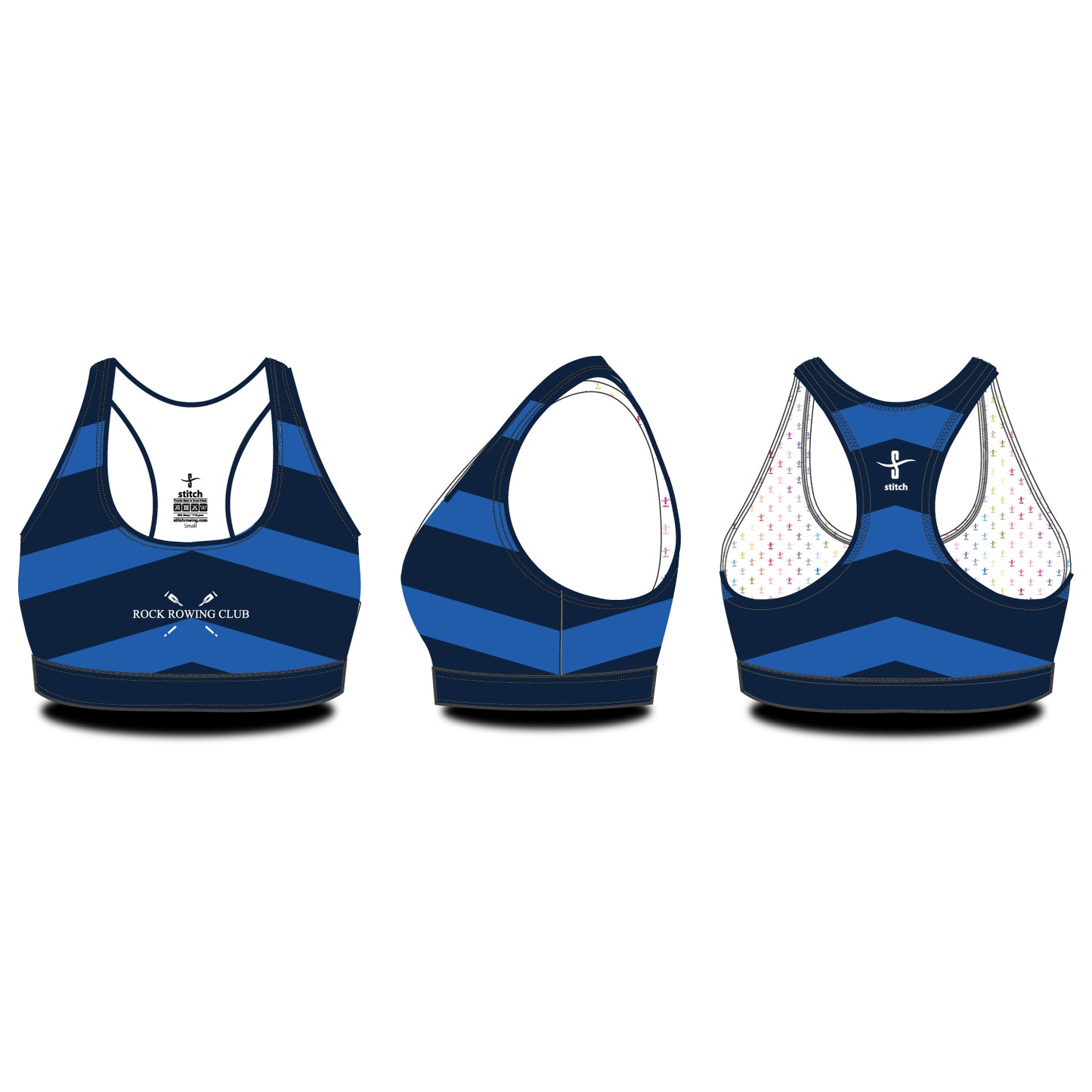 Rock Rowing Club Chevron Sports Bra