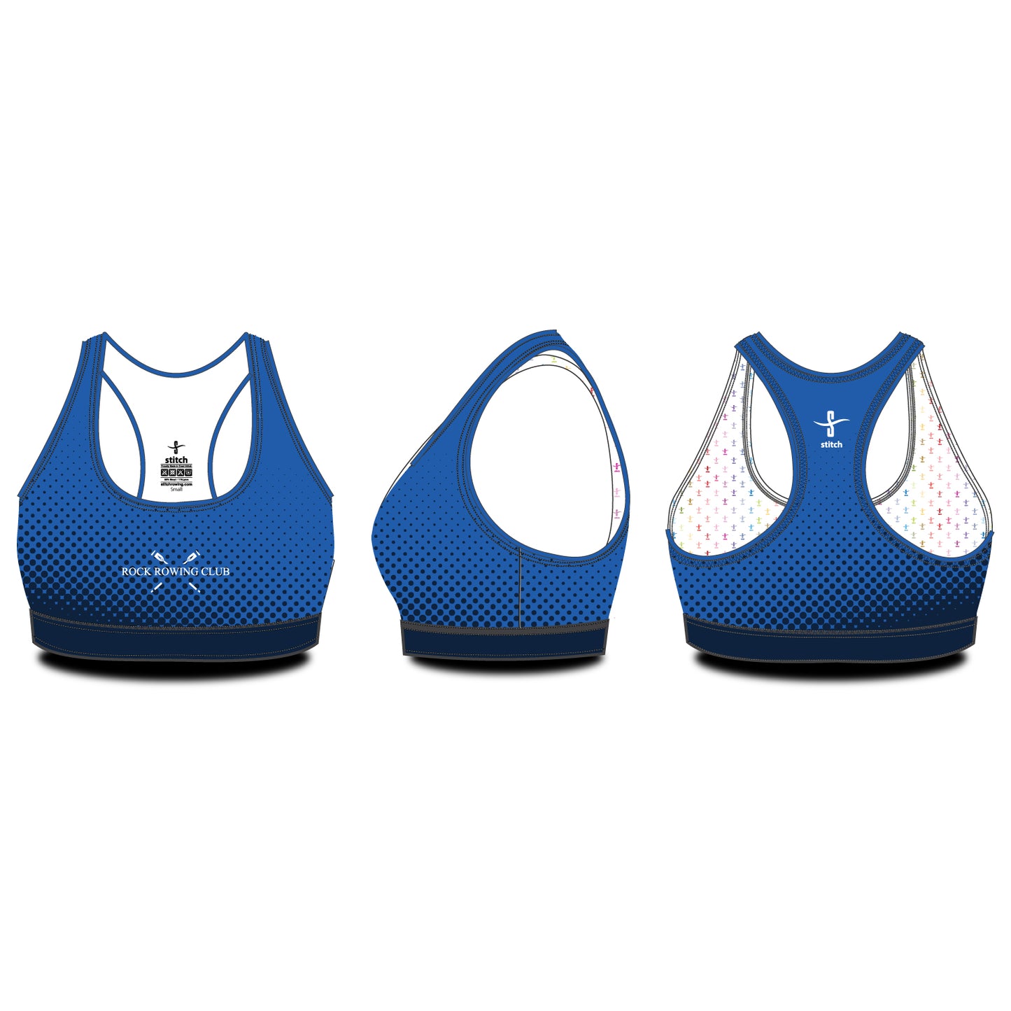 Rock Rowing Club Dots Sports Bra