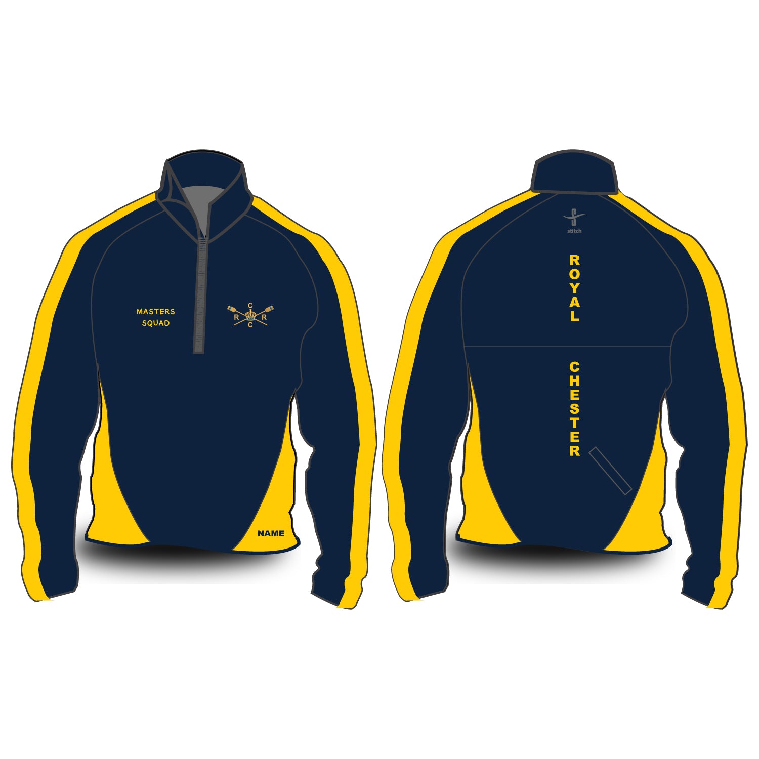 Royal Chester Rowing Club Hardshell Splash Jacket Option 4 – Stitch Rowing