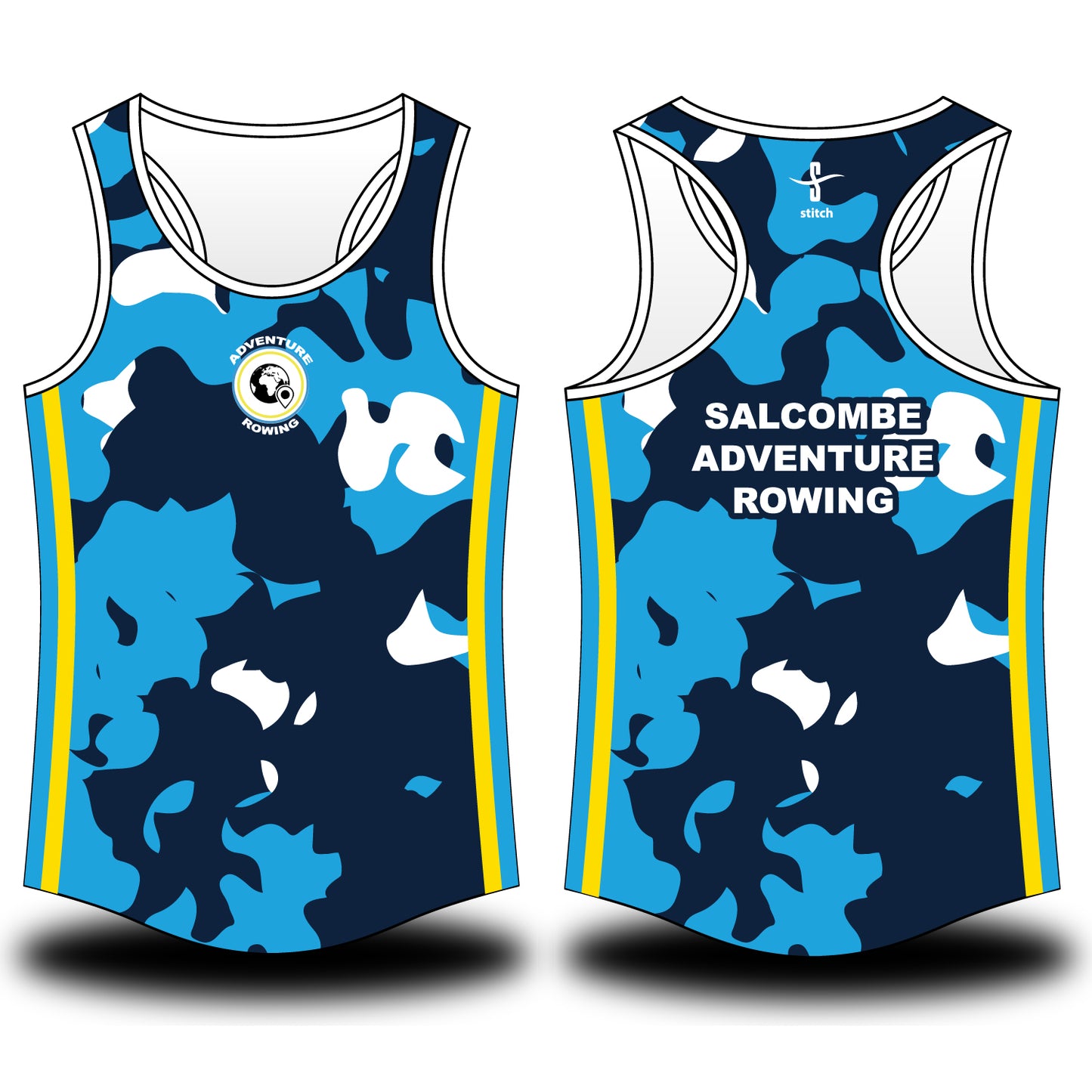 Salcombe Rowing Club Vest Adventure Rowing Navy