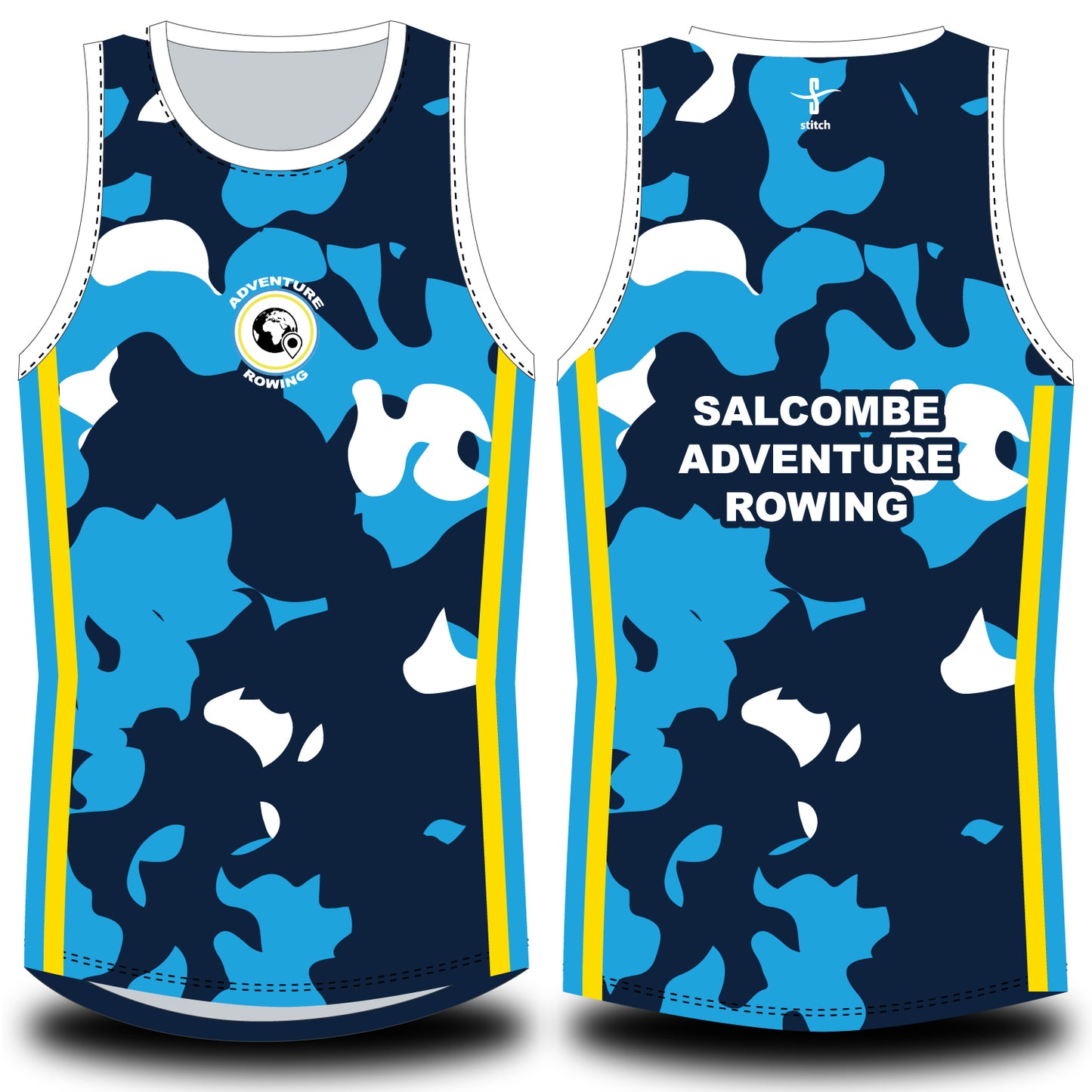 Salcombe Rowing Club Vest Adventure Rowing Navy