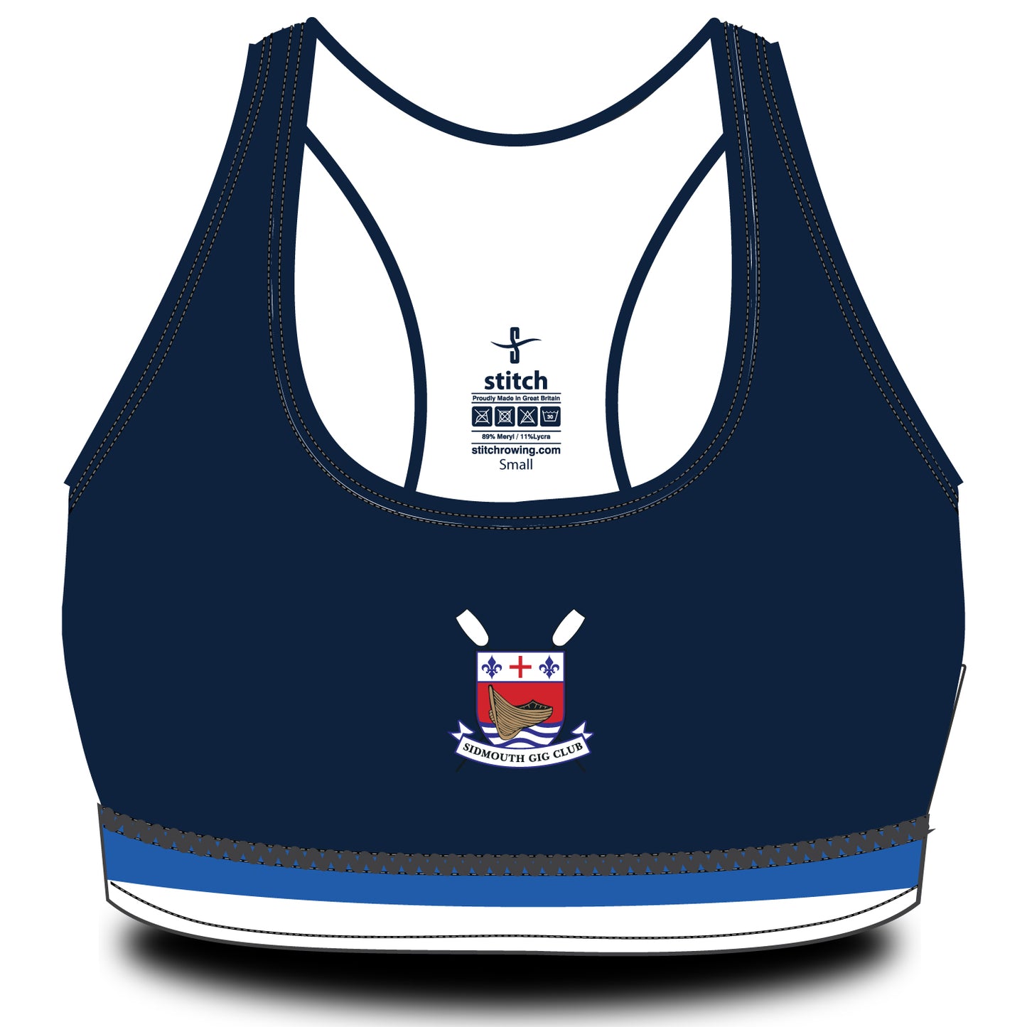 Sidmouth Gig Club 2 Tone Hem Sports Bra