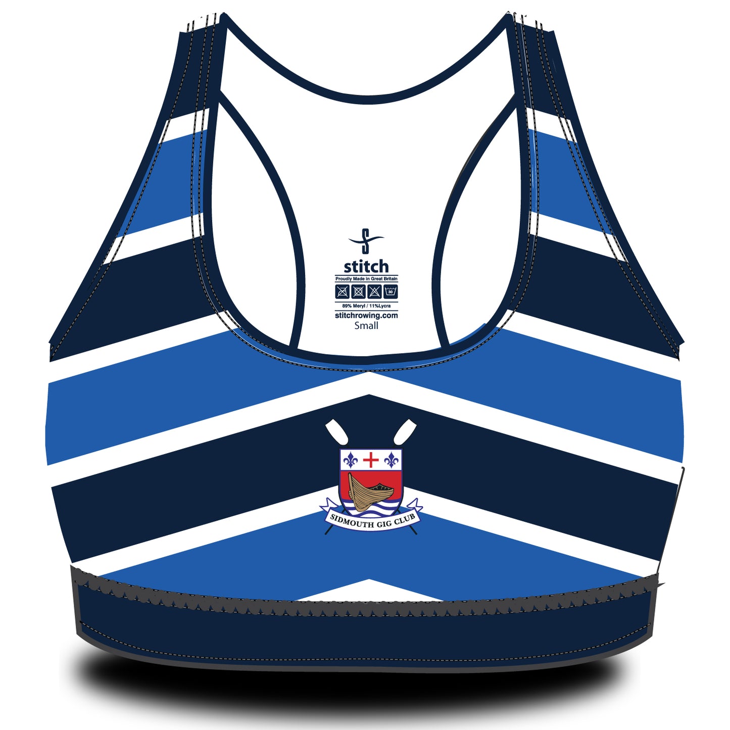 Sidmouth Gig Club Chevron Sports Bra