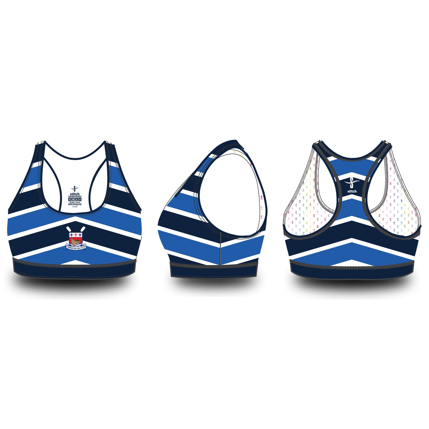 Sidmouth Gig Club Chevron Sports Bra