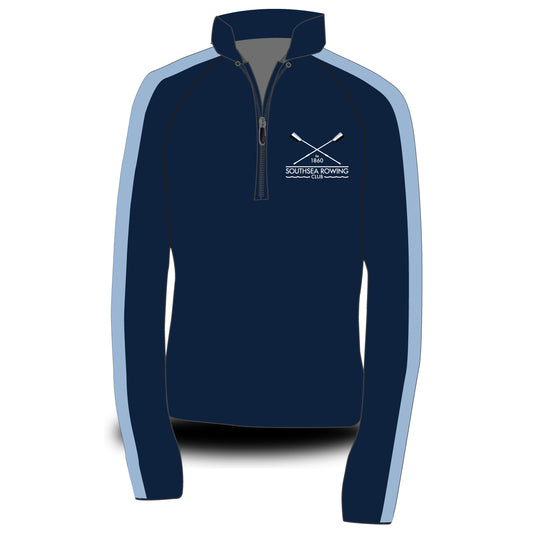 Southsea Rowing Club 2 Inch Stripe Dark Morning Fleece