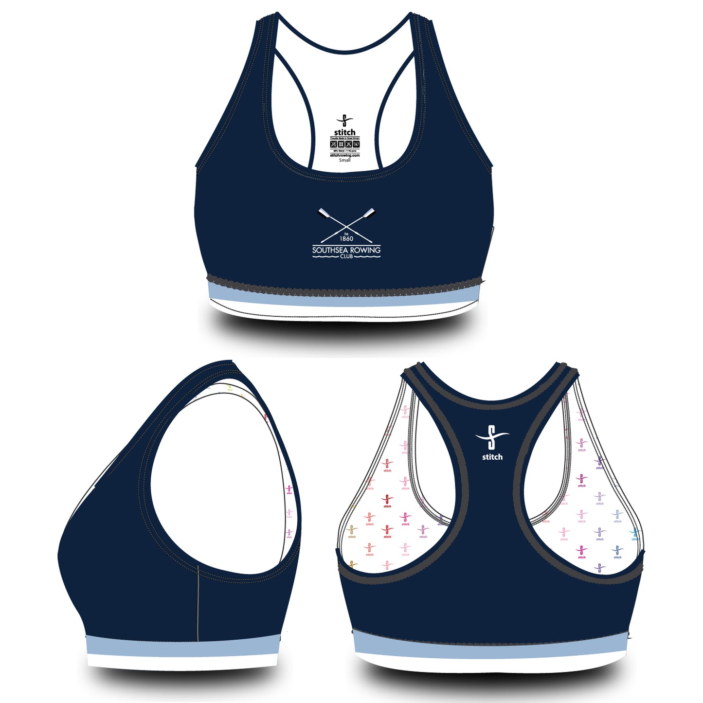 Southsea Rowing Club Sports Bra