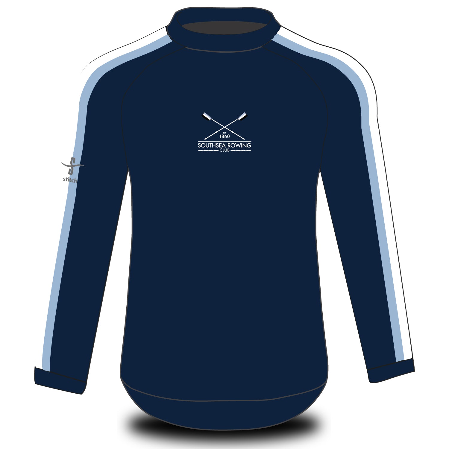 Southsea Rowing Club 3x1 Inch Stripe Tech Top Long Sleeve – Stitch Rowing