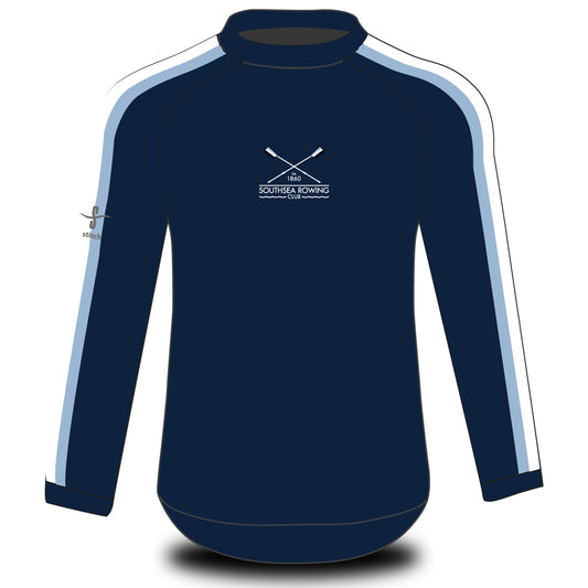 Southsea Rowing Club 3x1 Inch Stripe Tech Top Long Sleeve