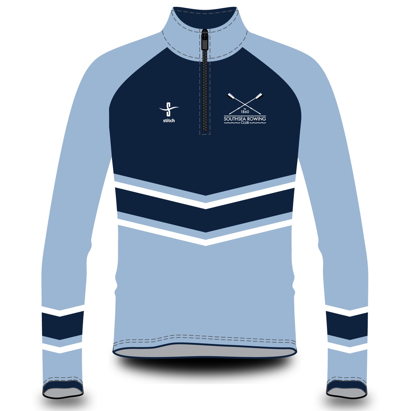 Southsea Rowing Club Chevron Varsity Splash Jacket