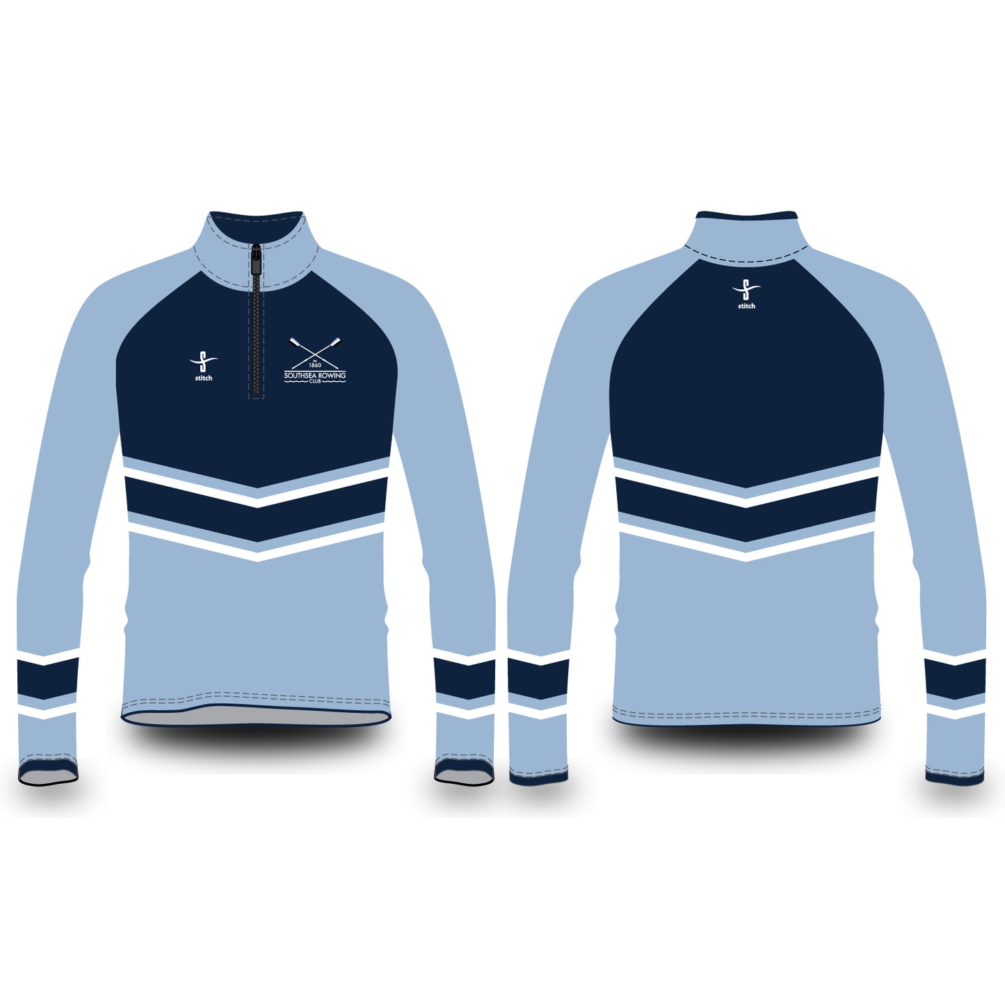 Southsea Rowing Club Chevron Varsity Splash Jacket