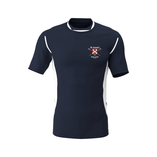 St Anne's College Oxford T-Shirt Navy White