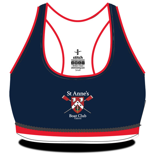 St Anne's College Oxford Sports Bra Striped Hem