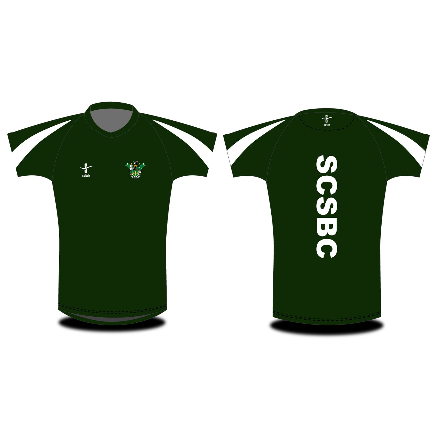 St Cuthbert's Society Boat Club Flash T-shirt Green