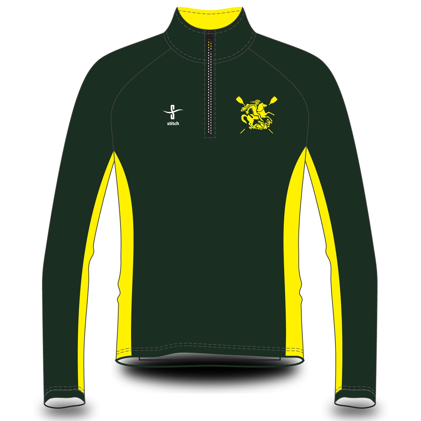 St George's Hospital Boat Club 2in Stripe Varsity Splash Jacket