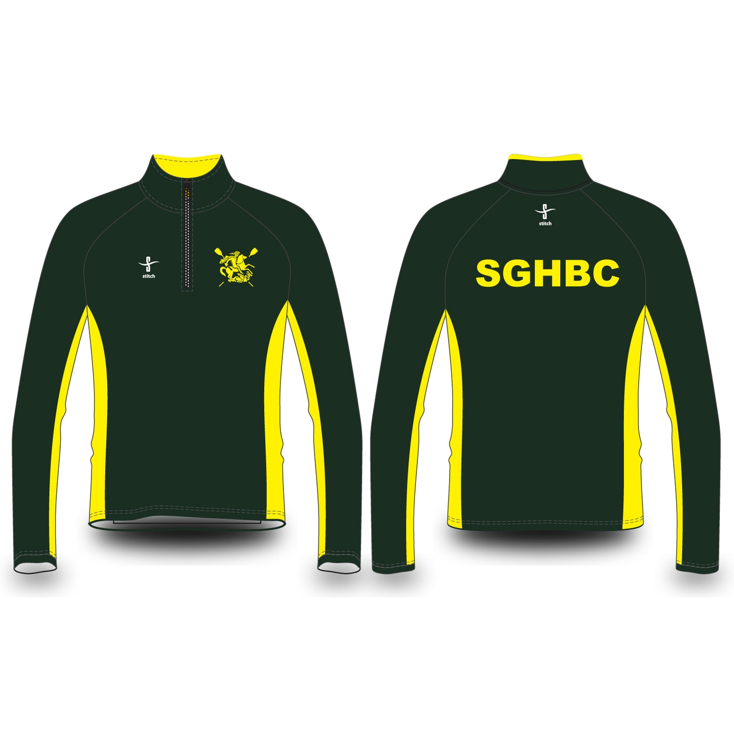 St George's Hospital Boat Club 2in Stripe Varsity Splash Jacket