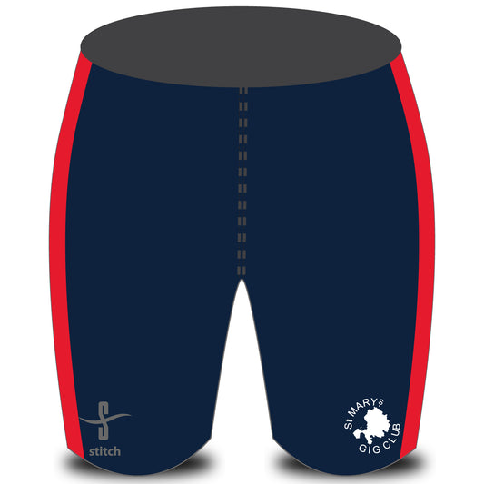 St Mary's Gig Club Navy/Red Rowing Shorts