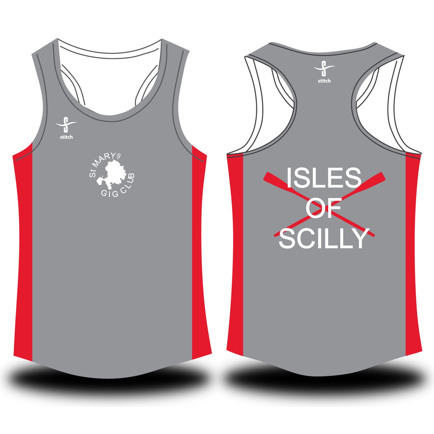 St Mary's Gig Club Junior Section Vest