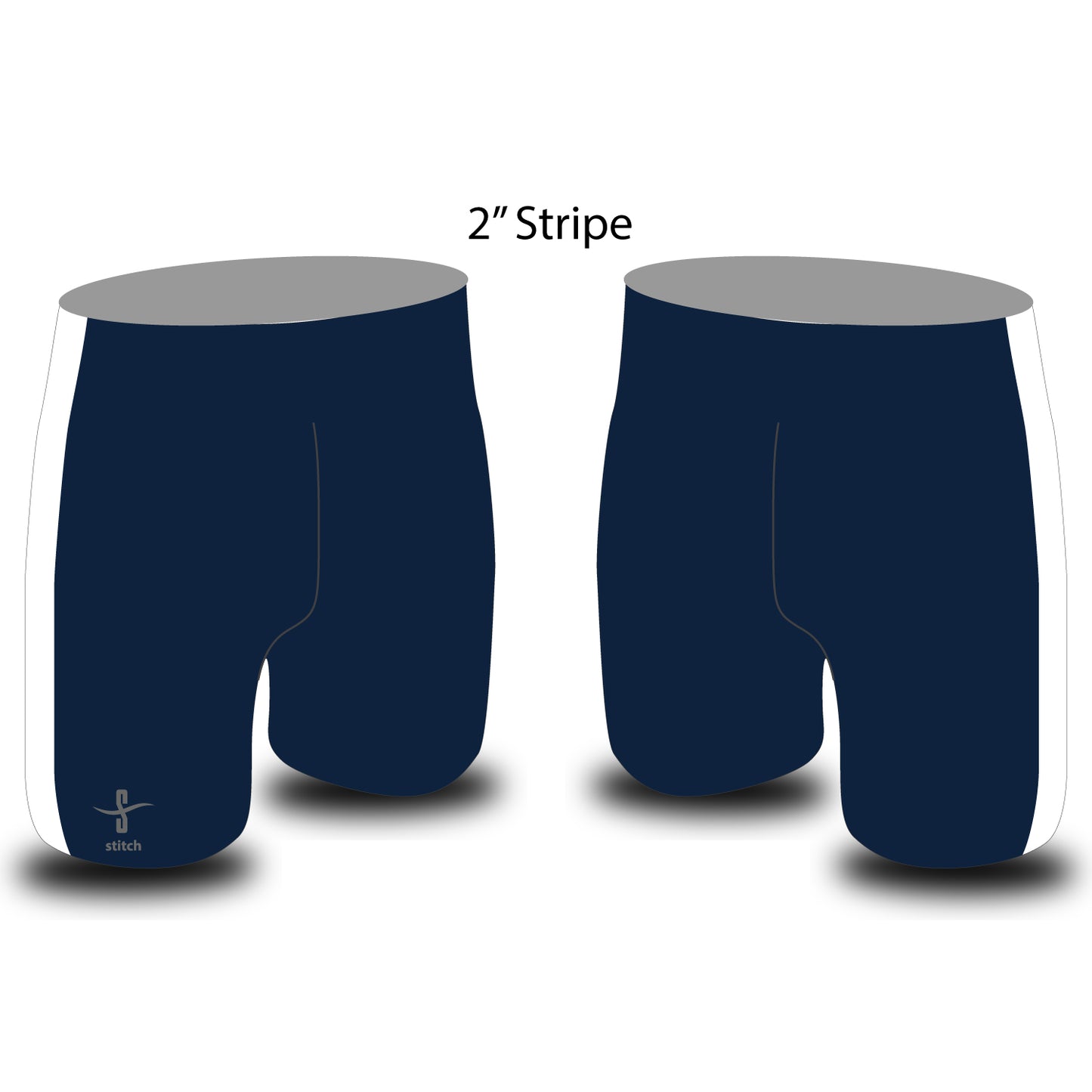 St Mary's Gig Club White Stripe Rowing Shorts