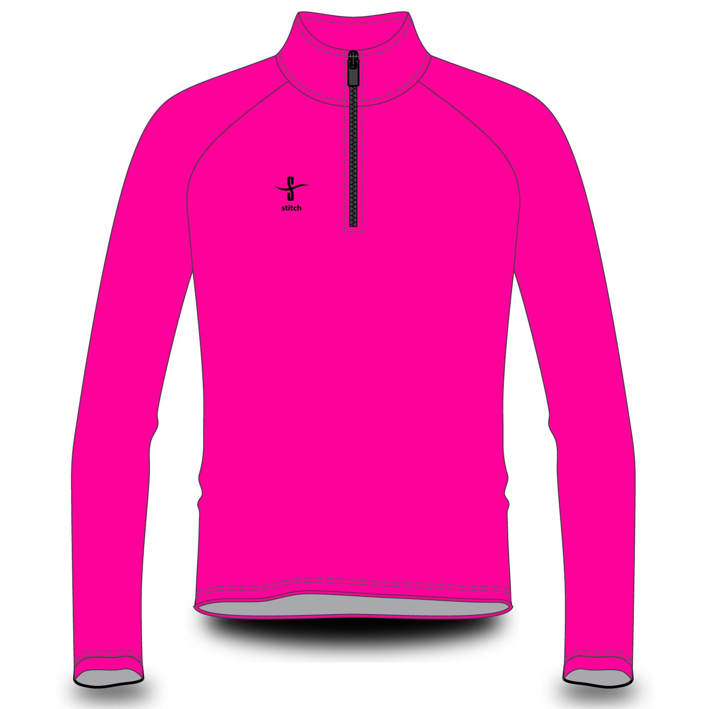 Stitch Rowing Fluorescent Pink Varsity Splash Jacket