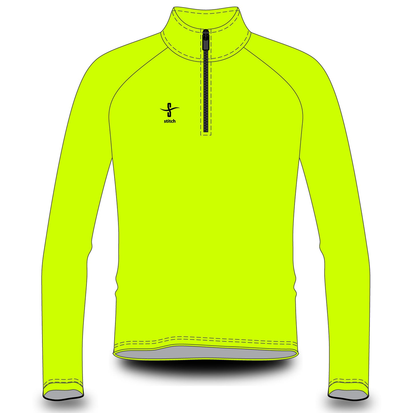 Stitch Rowing Fluorescent Yellow Varsity Splash Jacket