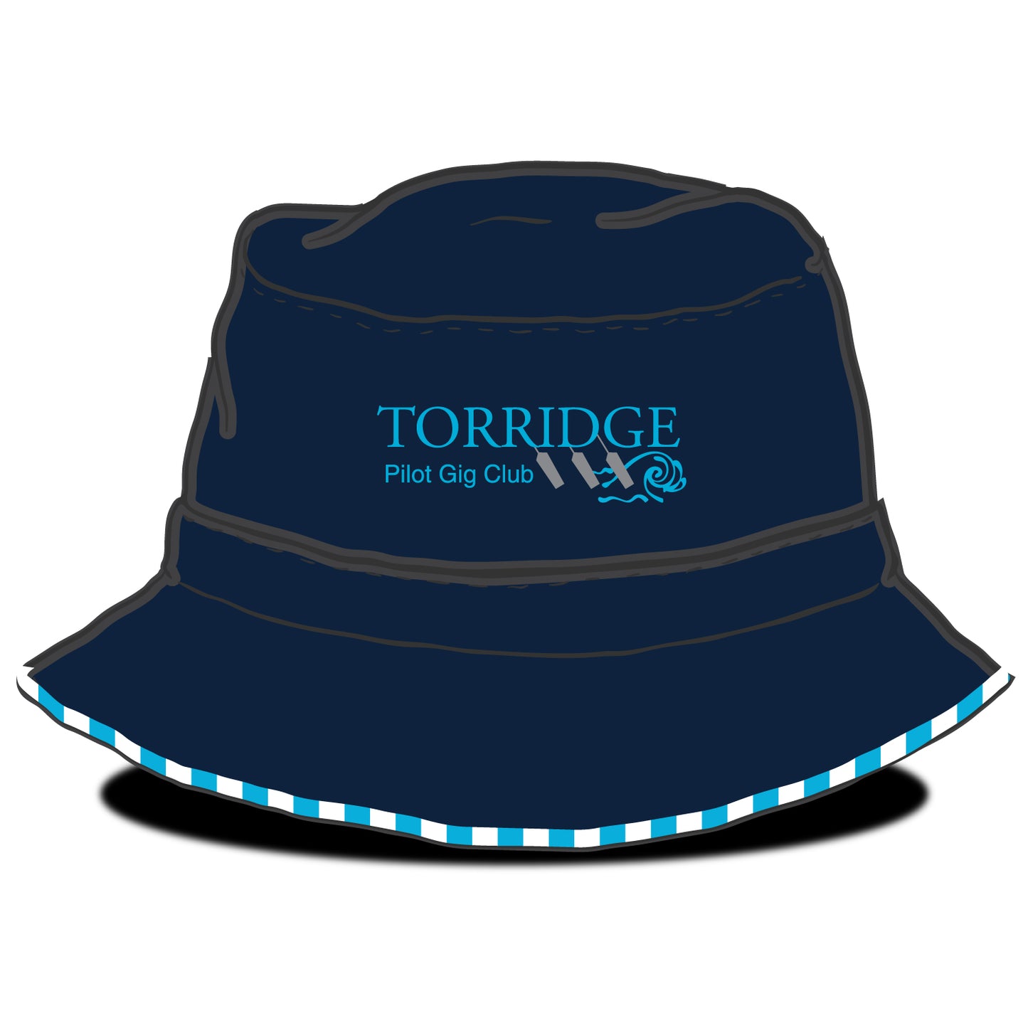 Torridge Pilot Gig Club Striped Bucket Hat