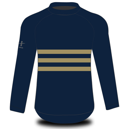 First and Third Long Sleeve Hooped Tech Top