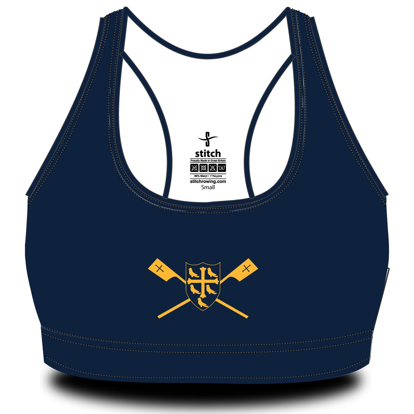 University College Plain Navy Sports Bra