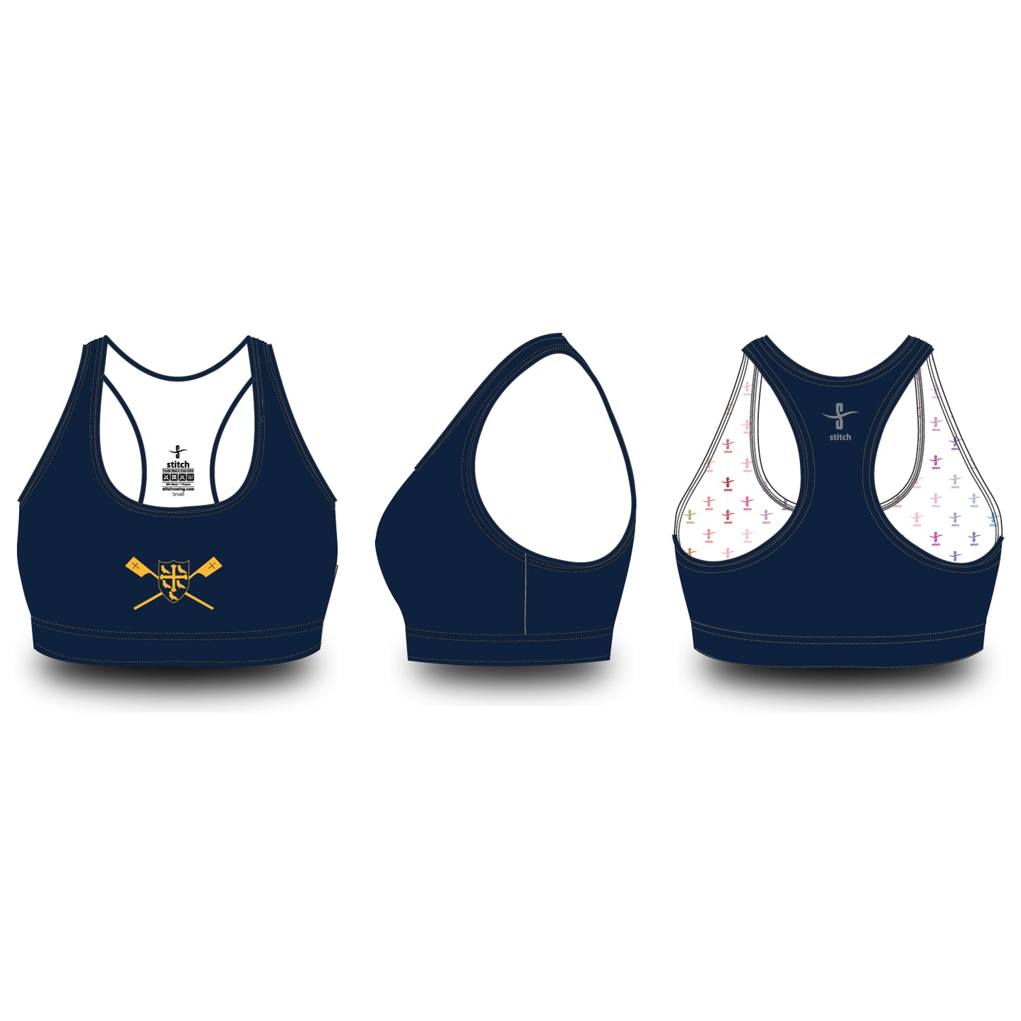 University College Plain Navy Sports Bra