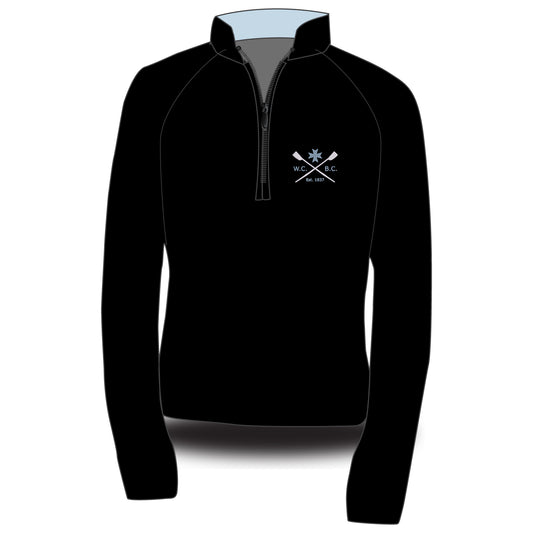 Wadham College Boat Club Dark Morning Fleece Black