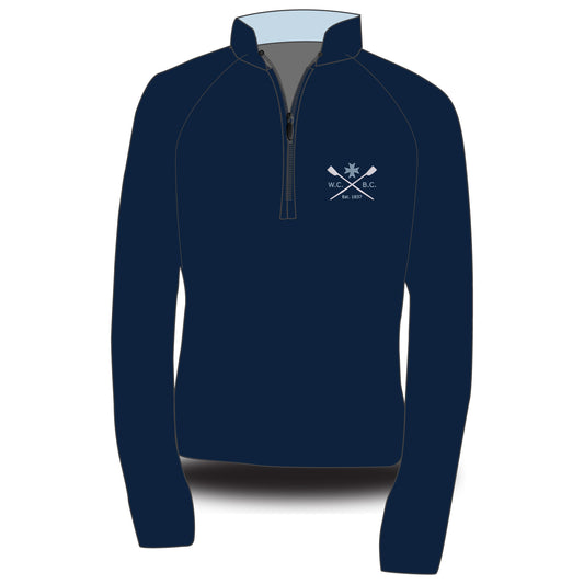 Wadham College Boat Club Dark Morning Fleece Navy