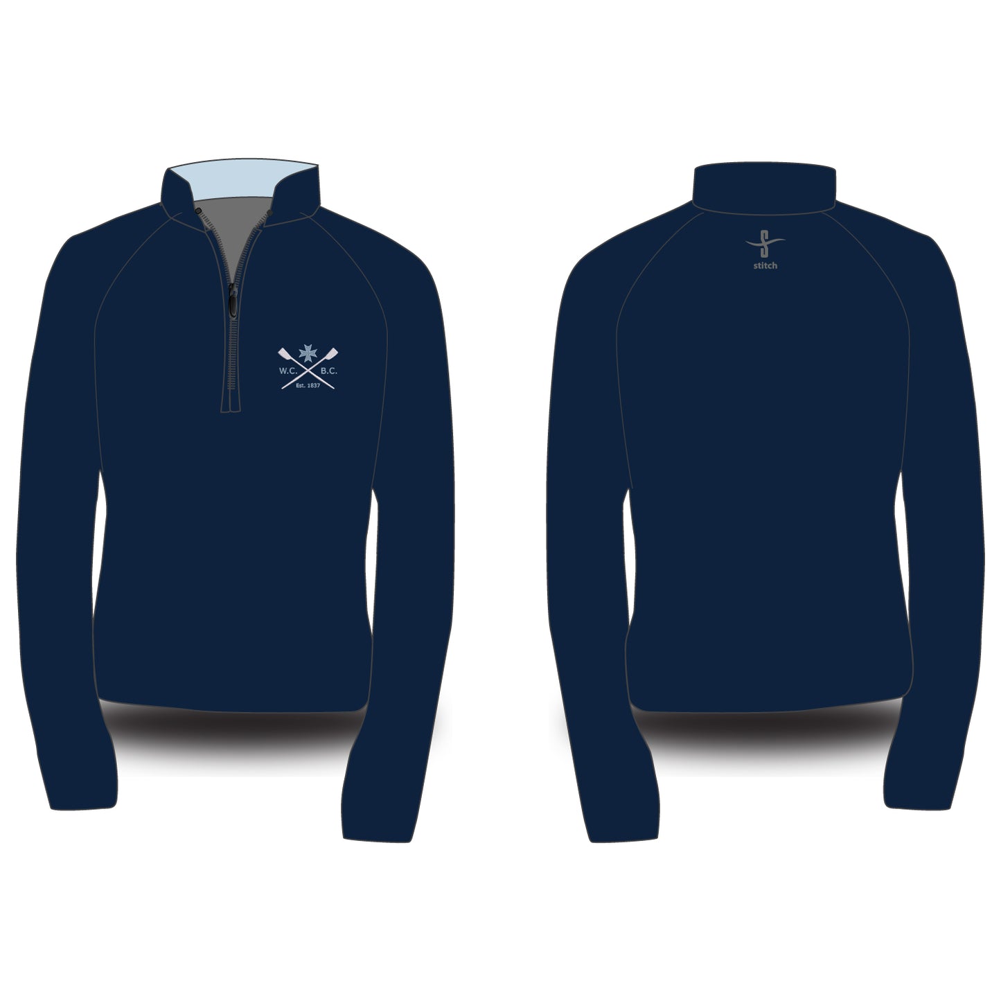 Wadham College Boat Club Dark Morning Fleece Navy