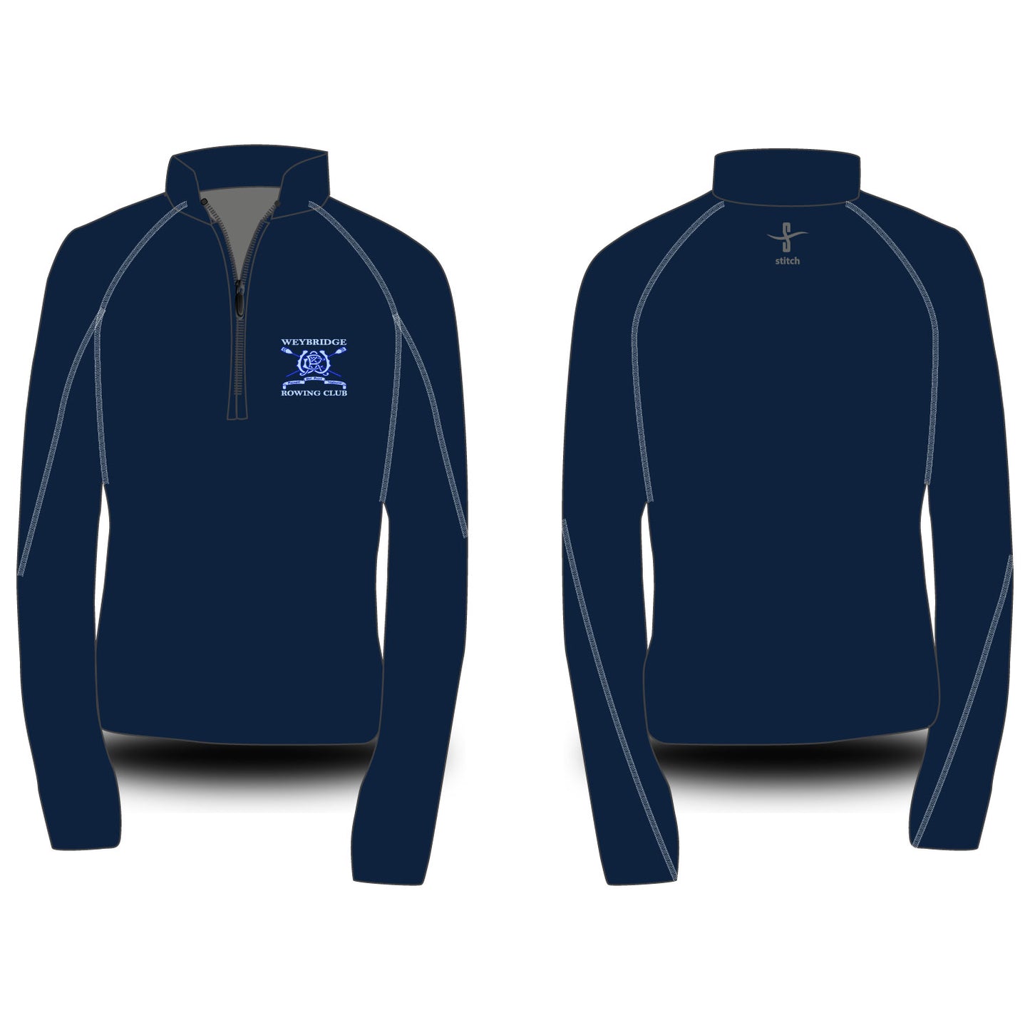 Weybridge Rowing Club Dark Morning Fleece Option 1