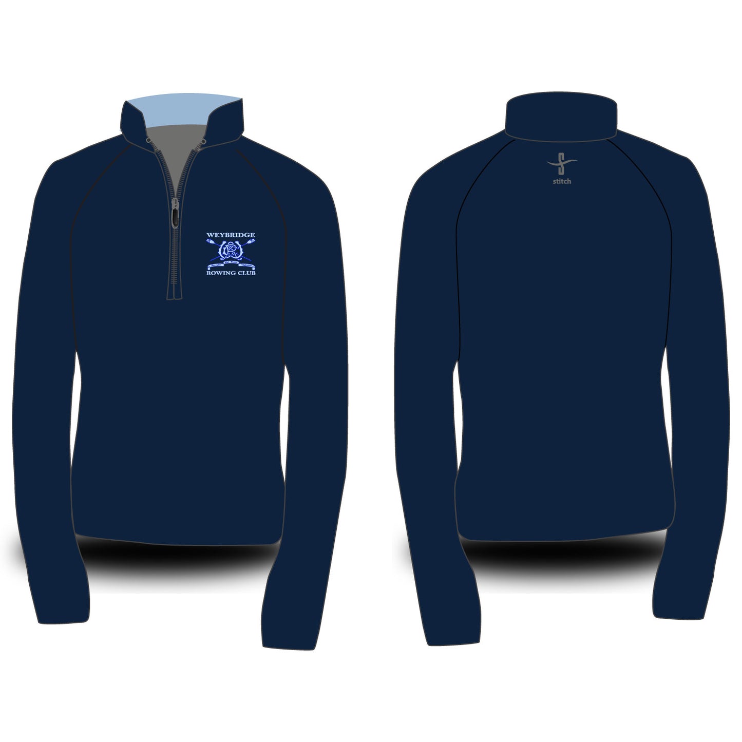 Weybridge Rowing Club Dark Morning Fleece Option 2