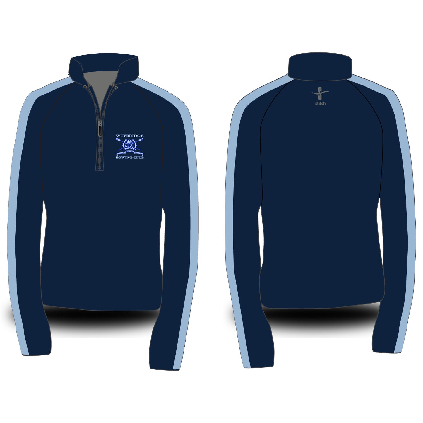 Weybridge Rowing Club Dark Morning Fleece Option 3