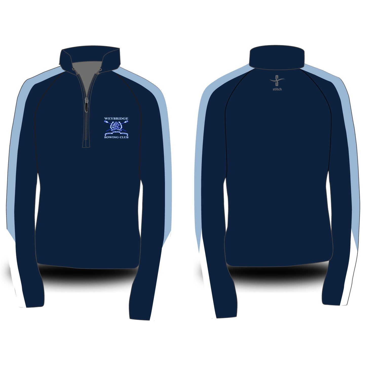 Weybridge Rowing Club Dark Morning Fleece Option 4