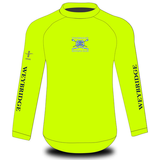 Weybridge Rowing Club Fluorescent Yellow Tech Top Long Sleeve